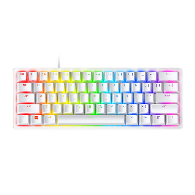Razer Huntsman Mini, Teclado Gamer 60%, Chroma Rgb, Eng Wht