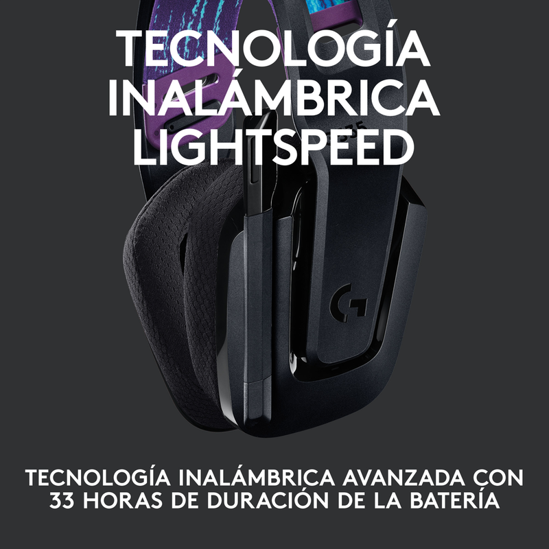 Diadema Gamer Logitech G535 Lightspeed, Pc/ps5|4, Blk/blu