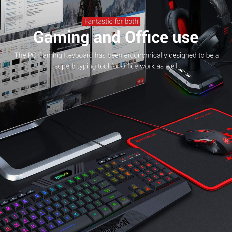 Combo Gamer 2en1 Redragon S101: Teclado K503 Rgb, Mouse M601