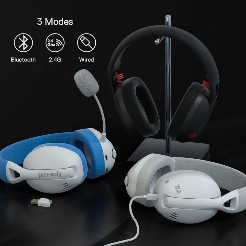 Redragon H848b Ire Pro, Diadema Gamer 2.4ghz/bt/3.5mm Pc Ps5