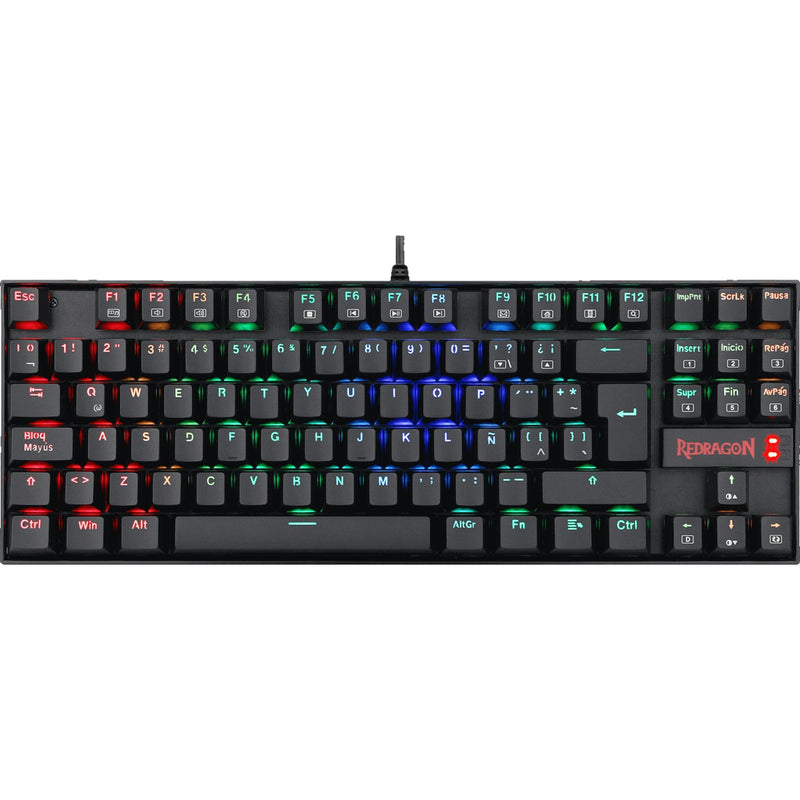 Teclado Mecánico Redragon K552rgb Kumara Negro, Switch Rojo