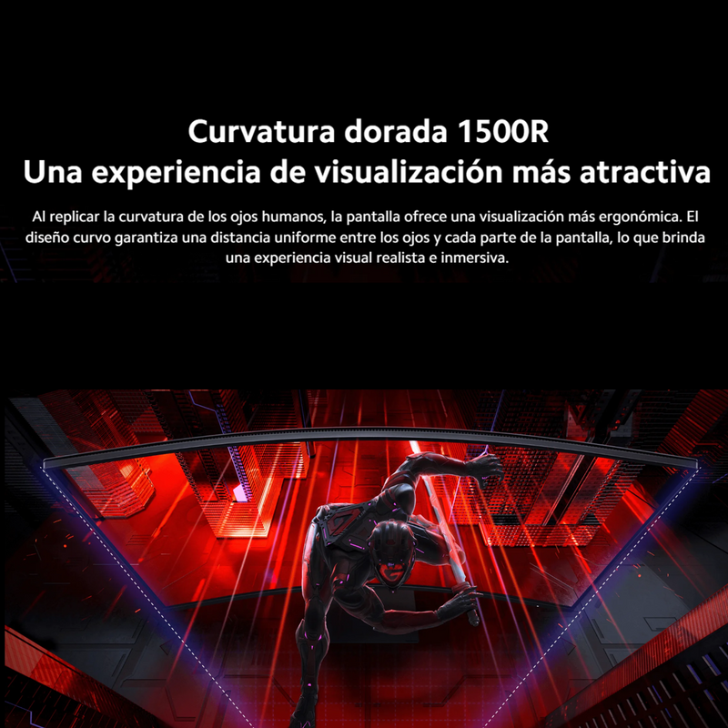 Monitor Gamer Curvo 34'' Xiaomi G34wqi Ultrawide, 1ms, 180hz
