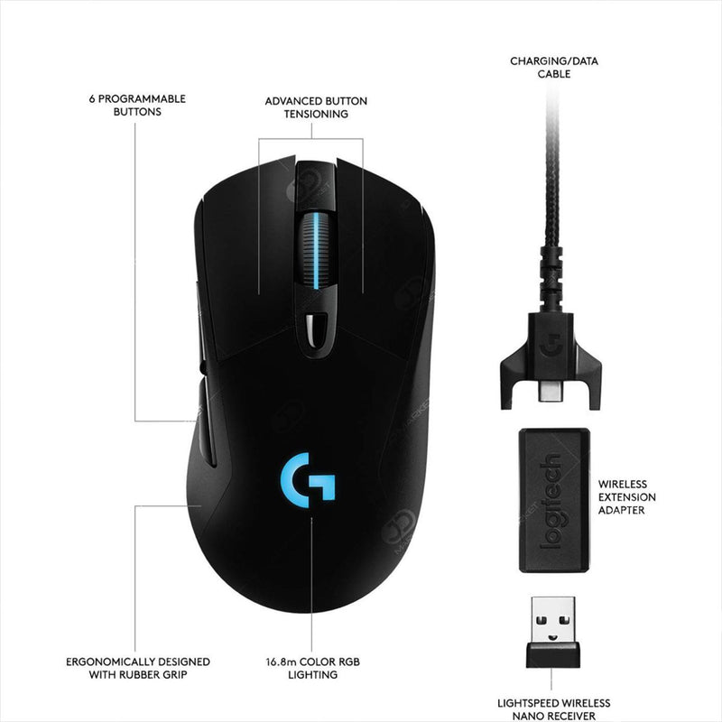 Mouse Gamer Inalámbrico Logitech G703 Lightspeed / 25.600dpi