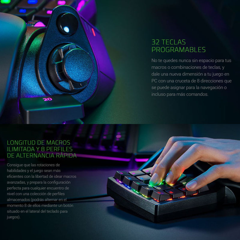 Razer Teclado Keypad Tartarus Pro Optico 32 Teclas