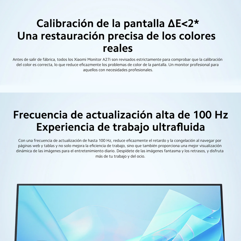 Monitor Xiaomi A24i, Pantalla Ips 7.5mm, Full Hd 1080p 100hz