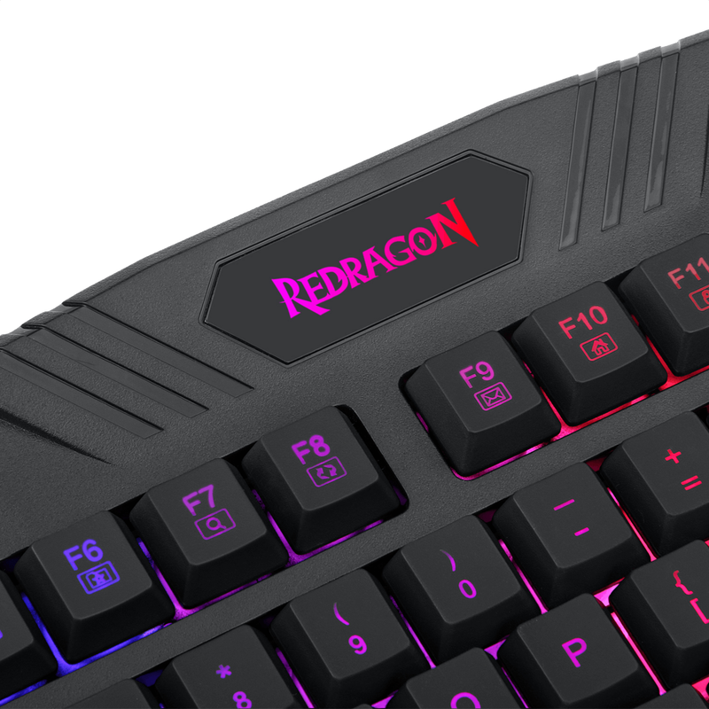 Teclado Gamer Redragon K503a Rgb Harpe Pro Macros Multimedia