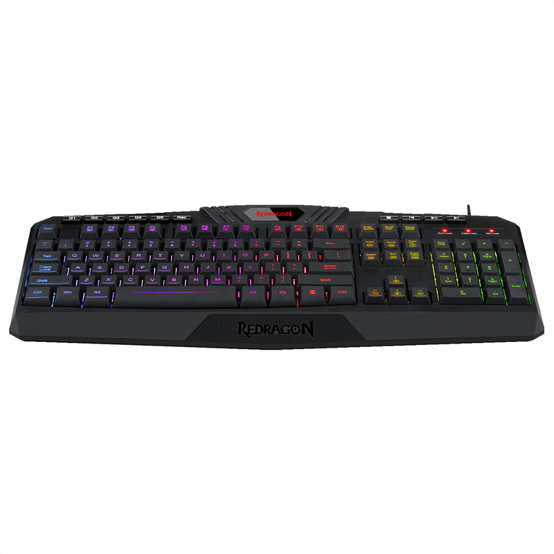 Teclado Gamer Redragon K503a Rgb Harpe Pro Macros Multimedia