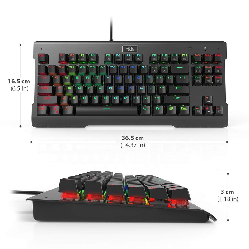 Teclado Gamer Mecánico Redragon K561 Visnu, Retroiluminado