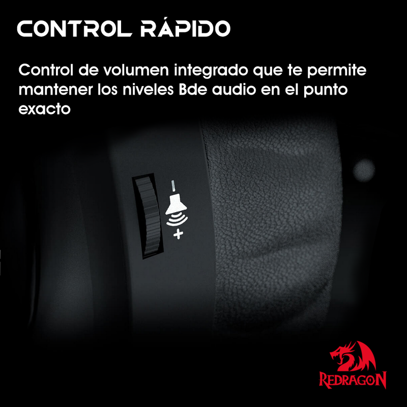 Diadema Gamer Redragon H260rgb Hylas Usb/3.5mm Con Micrófono