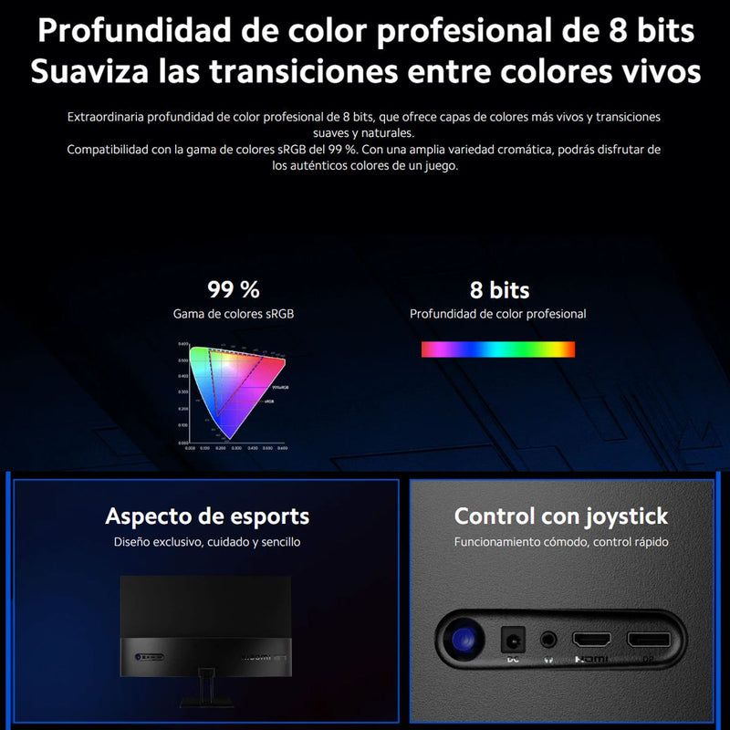 Xiaomi Gaming Monitor G27i, Panel Fast Ips, 1080p, 165hz/1ms