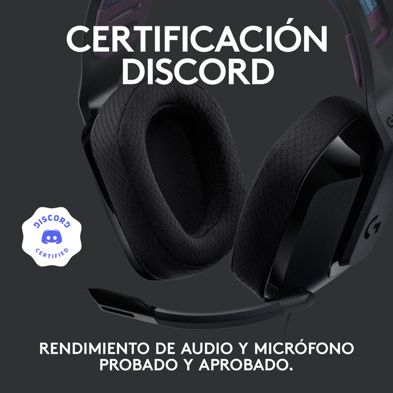Diadema Gamer Logitech G535 Lightspeed, Pc/ps5|4, Blk/blu