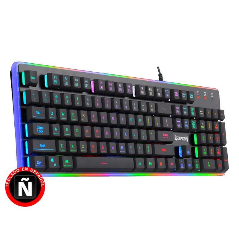 Teclado Gamer Redragon K509 Dyaus 2 Rgb / Semi-mecánico