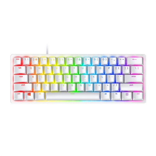 Razer Huntsman Mini, Teclado Gamer 60%, Chroma Rgb, Eng Wht