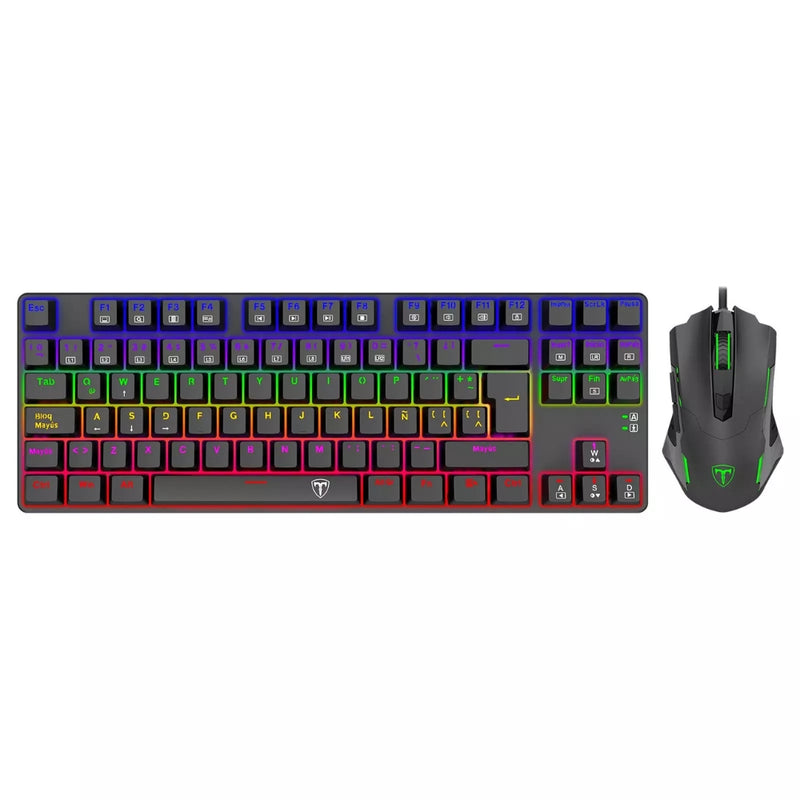 Combo Gamer 2 En 1 Teclado Mouse T-dagger Advance Force Lite