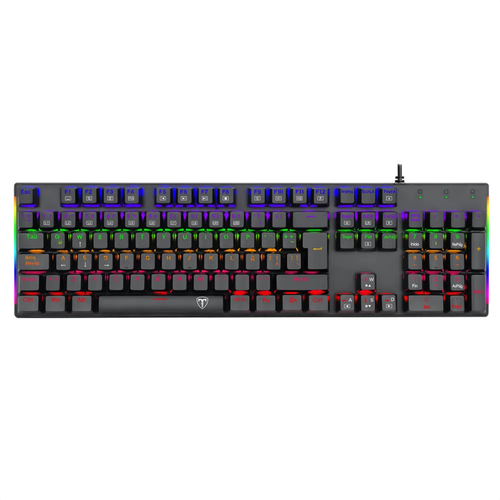 Teclado Gamer Mecánico T-dagger Tgk-310 Naxos Rgb Switch Blu