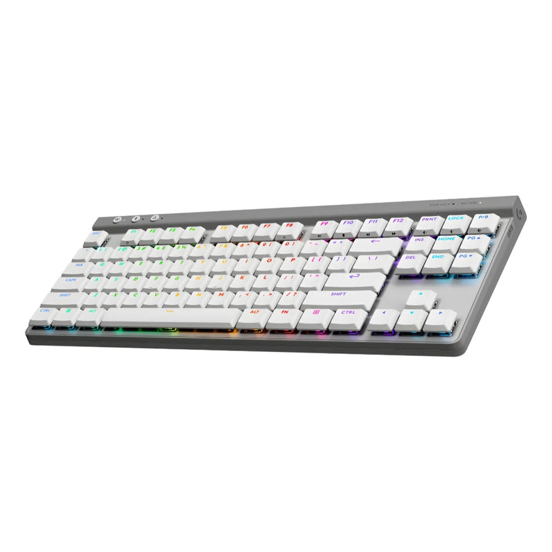 Teclado Gamer Mecánico Logitech G515 Tkl Con Rgb Lightsync Blanco