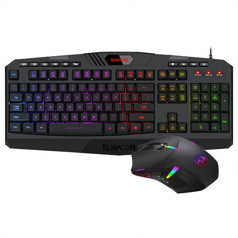 Combo Gamer Redragon Teclado K503 Rgb Esp + Mouse M601 Rgb