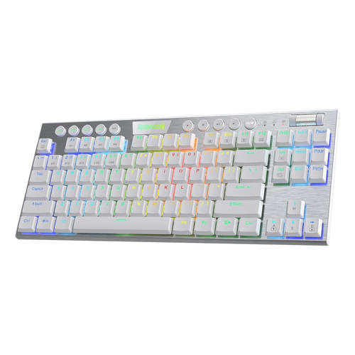 Teclado Gamer Inalámbrico Redragon K621w Rgb Horus Tkl, Red