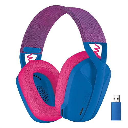 Diadema Gamer Inalámbrica + Bt, Logitech G435, Pc Ps4, Azul