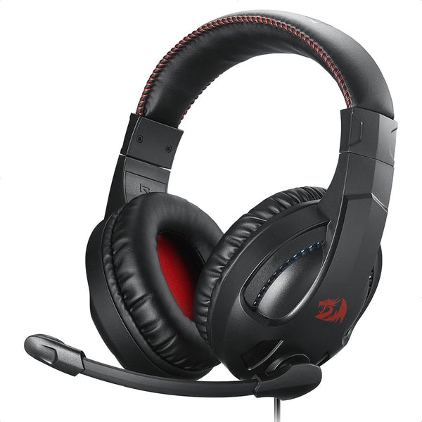 Auriculares H211 Cronus Gamer Con Iluminación Rgb Y Micrófono Redragon, Color Negro