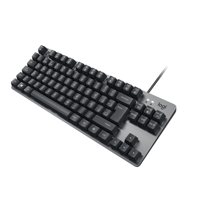 Teclado Mecánico Logitech K835 TKL con Diseño Compacto en Aluminio, Inglés