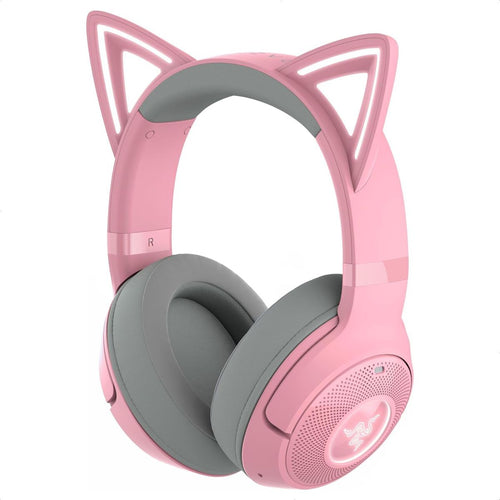 Audífonos Gamer Razer Kraken Kitty V2 BT Inalámbricos Rosa RGB Bluetooth 5.2