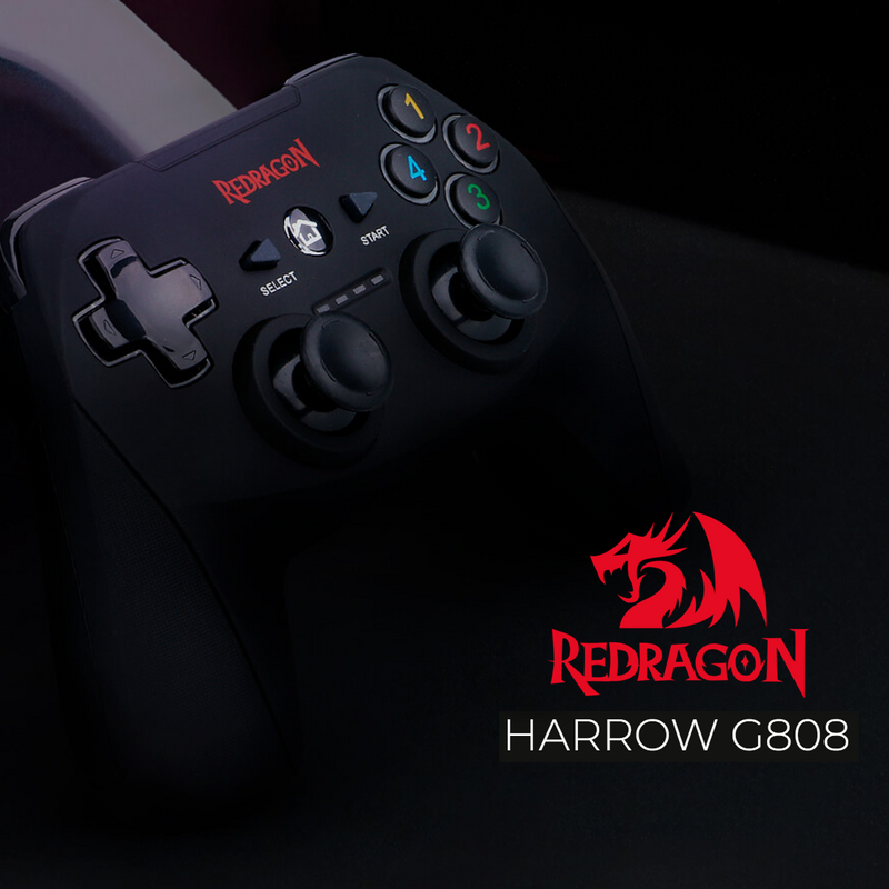 Control Gamepad Inalámbrico, Redragon Harrow G808, Pc / Ps3