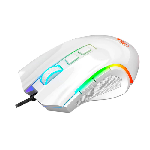 Mouse Gamer Redragon M607w Griffin, Rgb 7200dpi 8 Botones Blanco