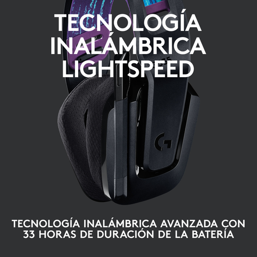 Diadema Gamer Logitech G535 Lightspeed, Pc/ps5|4, Blk/blu