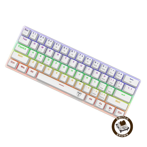Teclado Gamer Mecánico T-dagger T-tgk321w Arena 60% Compacto