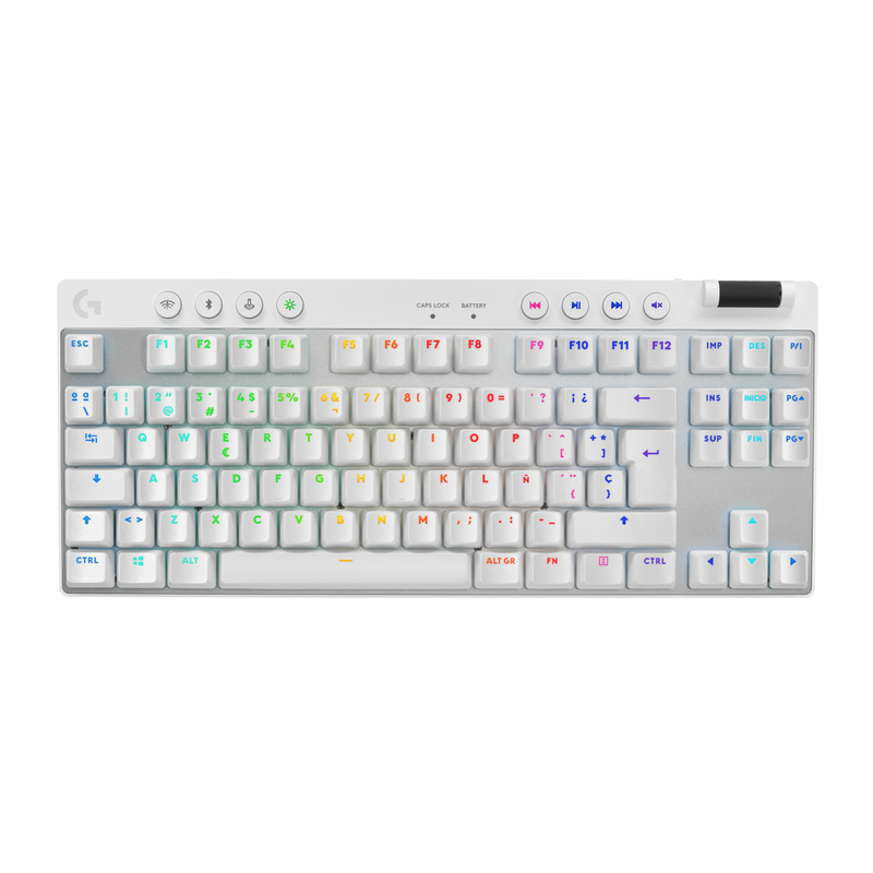 Teclado Gamer Lightspeed/bt, Logitech G Pro X Tkl / Rgb, Wht