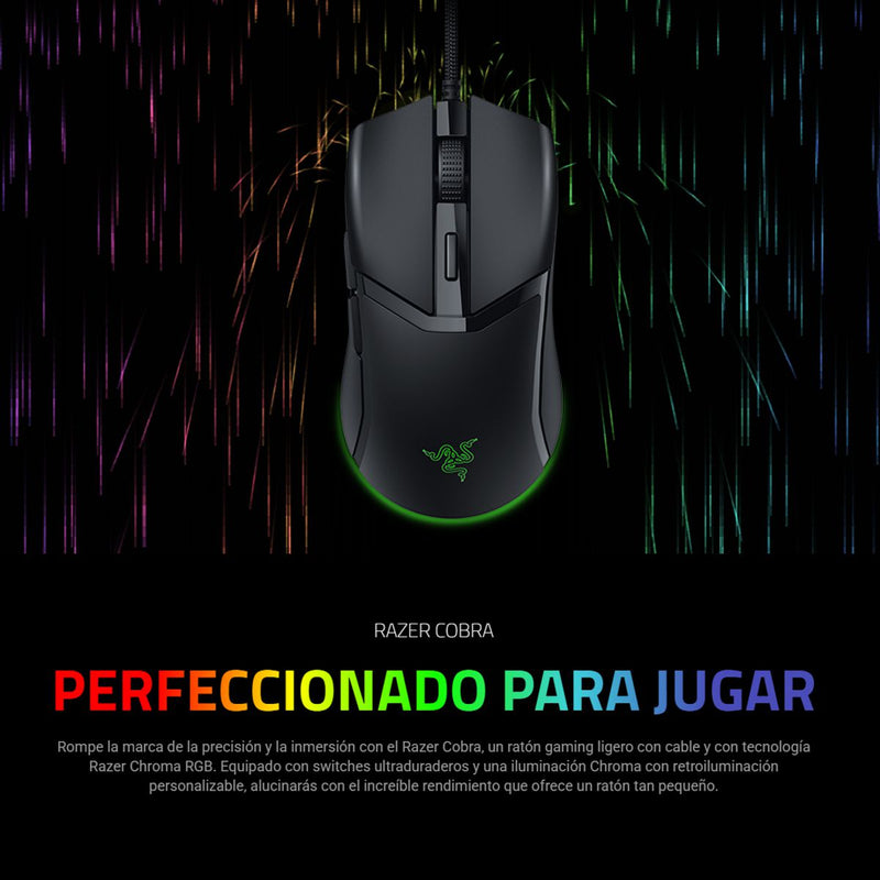Mouse Gamer Razer Cobra, Chroma Rgb, 8500dpi, 58g, 6 Botones