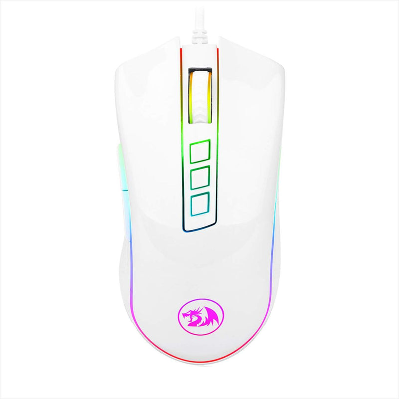 Mouse Gamer Redragon M711 Cobra Chroma, 10k Dpi, 9 Keys, Wht