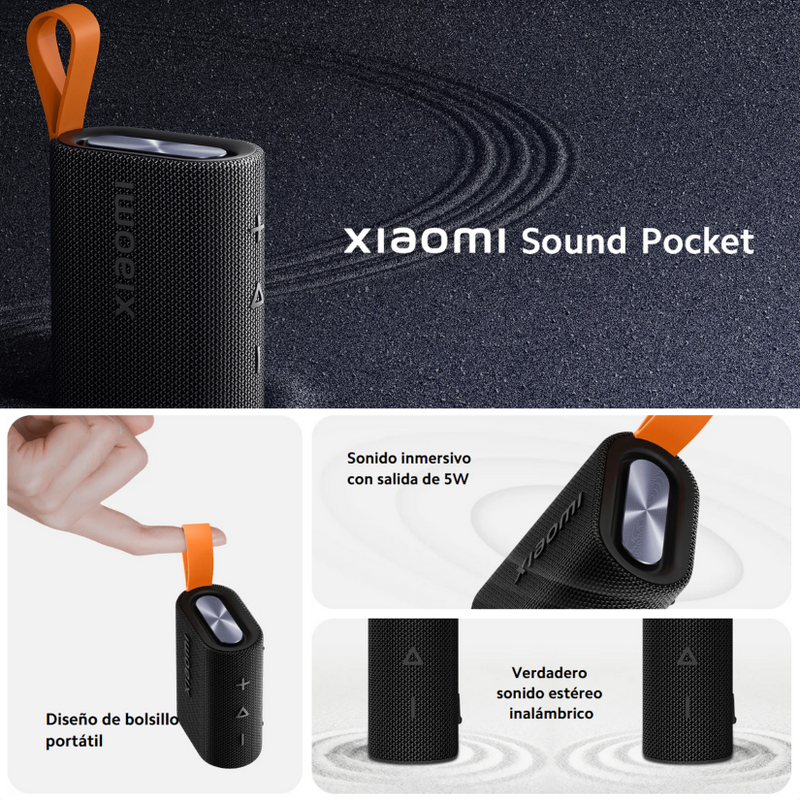 Xiaomi Sound Pocket, Parlante Inalámbrico Portátil Ip67 Tws