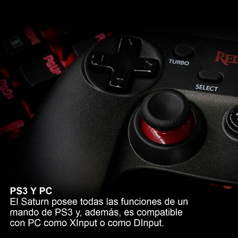 Control De Juegos Gamepad Usb, Redragon G807 Saturn Pc / Ps3