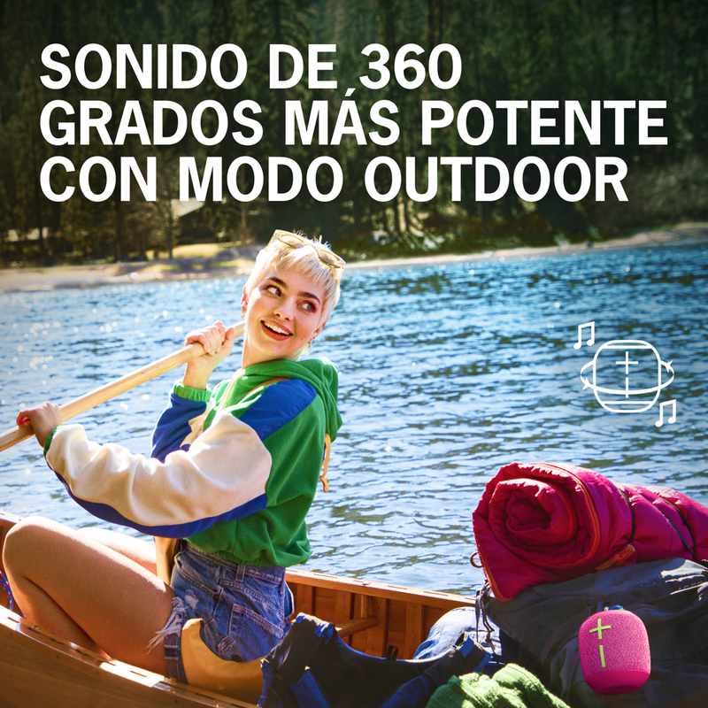 Parlante Impermeable Bluetooth Ultimate Ears Wonderboom 3 Hyper Pink