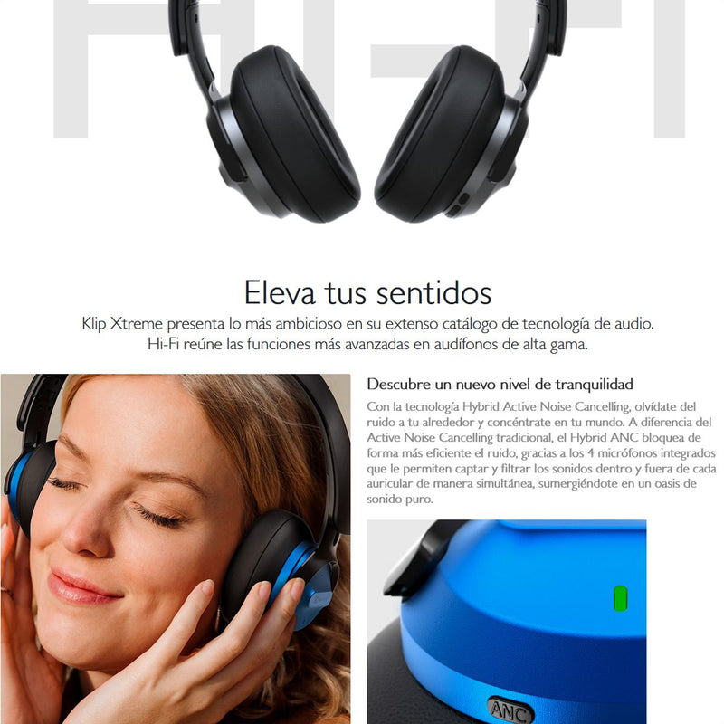 Audifonos Inalambricos Klipxtreme Hi-fi Knh-750bl