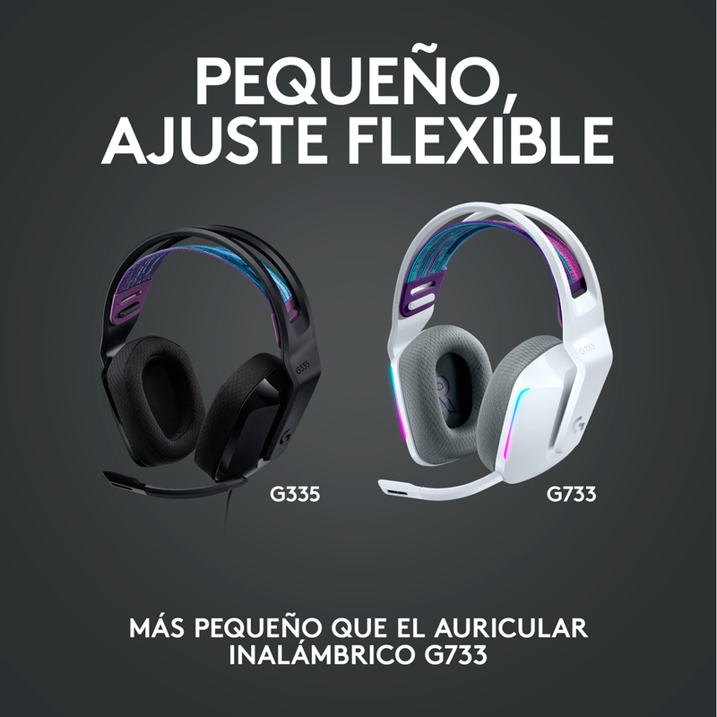 Diadema Gamer Logitech G335 / Color & Confort, Pc, Ps5, Xbox