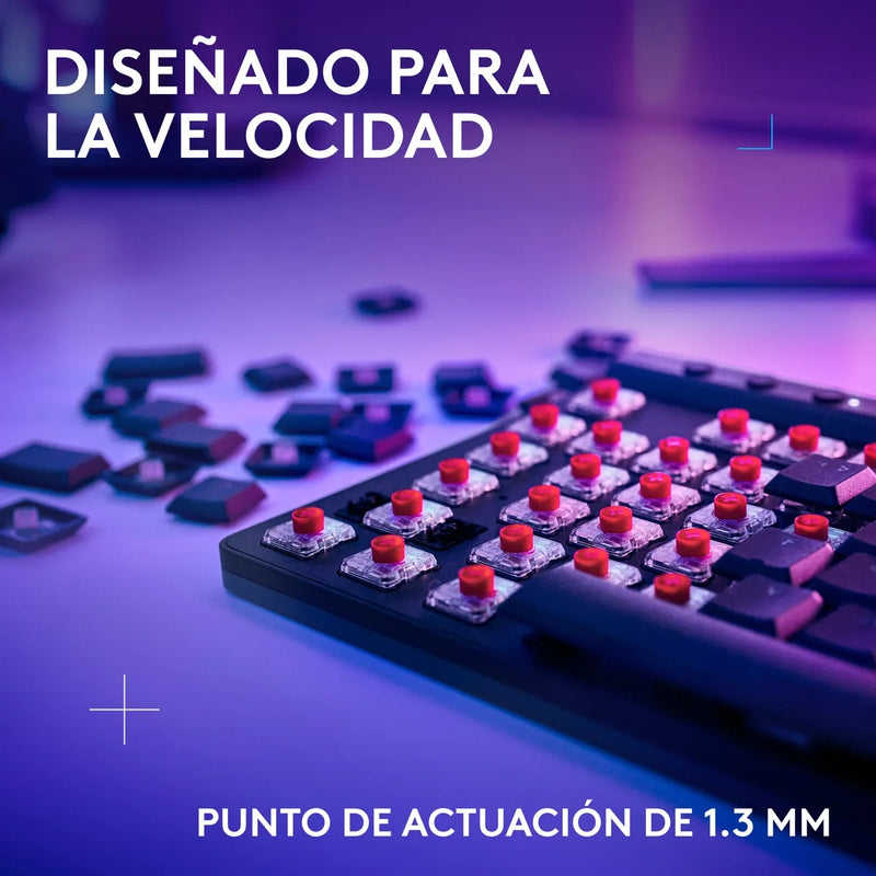 Teclado Gamer Mecánico Logitech G515 Tkl Con Rgb Lightsync Negro
