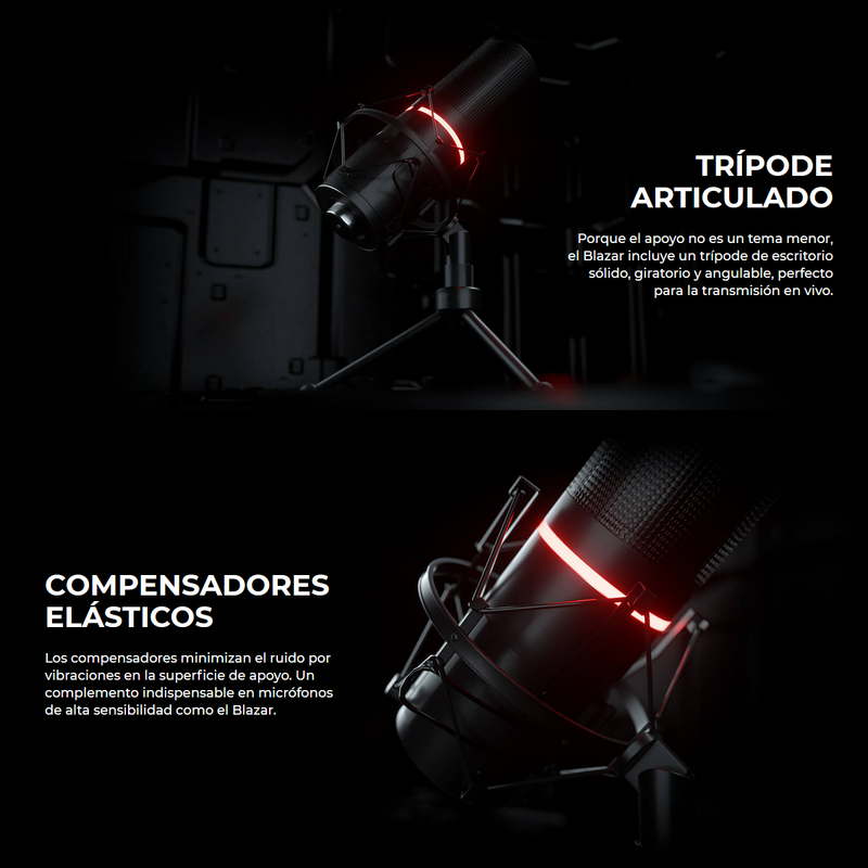 Redragon Gm300 Blazar, Micrófono Cardioide Gamer / Streaming