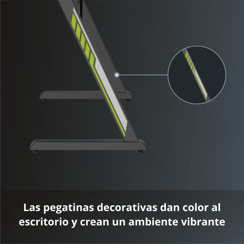 Escritorio Gamer TechGo MPCG-07 Diseño Z Superficie Texturizada 120cm*60cm Portavasos Soporte Diadema