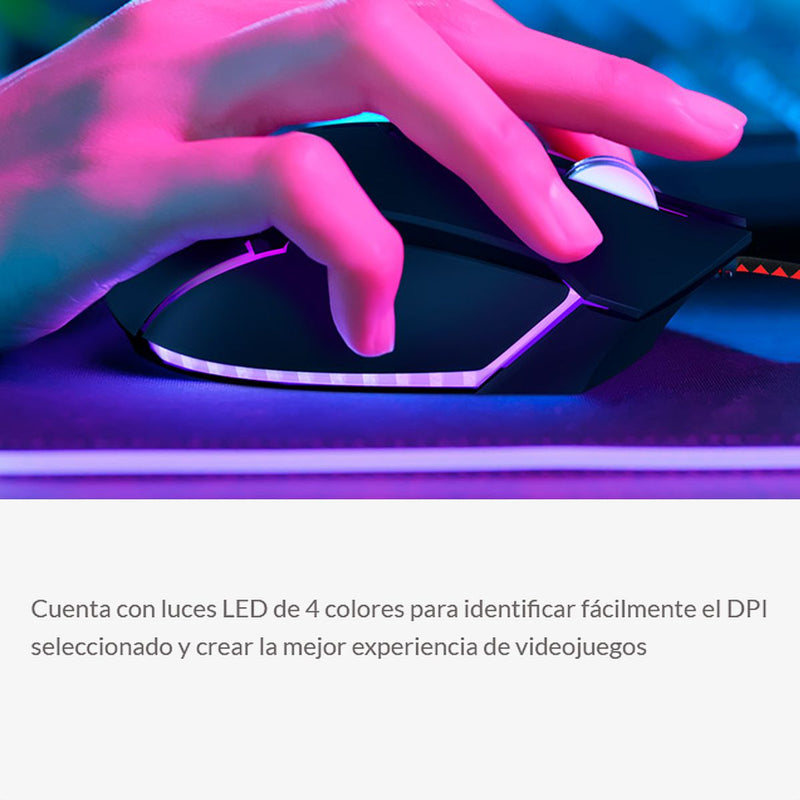 Mouse Óptico 3d Xtech Xtm-720 Combative, 8 Botones / 7200dpi