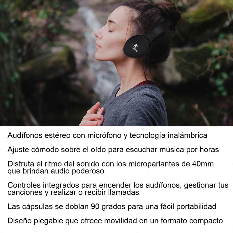 Audífonos Bluetooth 5.0 Xtech Xth-613, Micrófono / Micro Sd