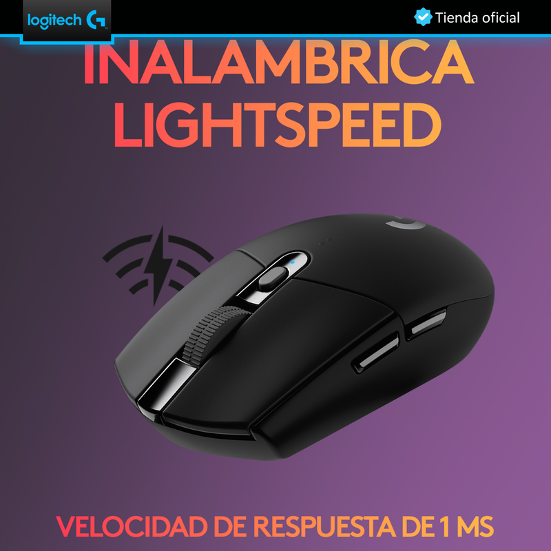 Mouse Gamer Inalámbrico Logitech G305 / 12000dpi - Negro