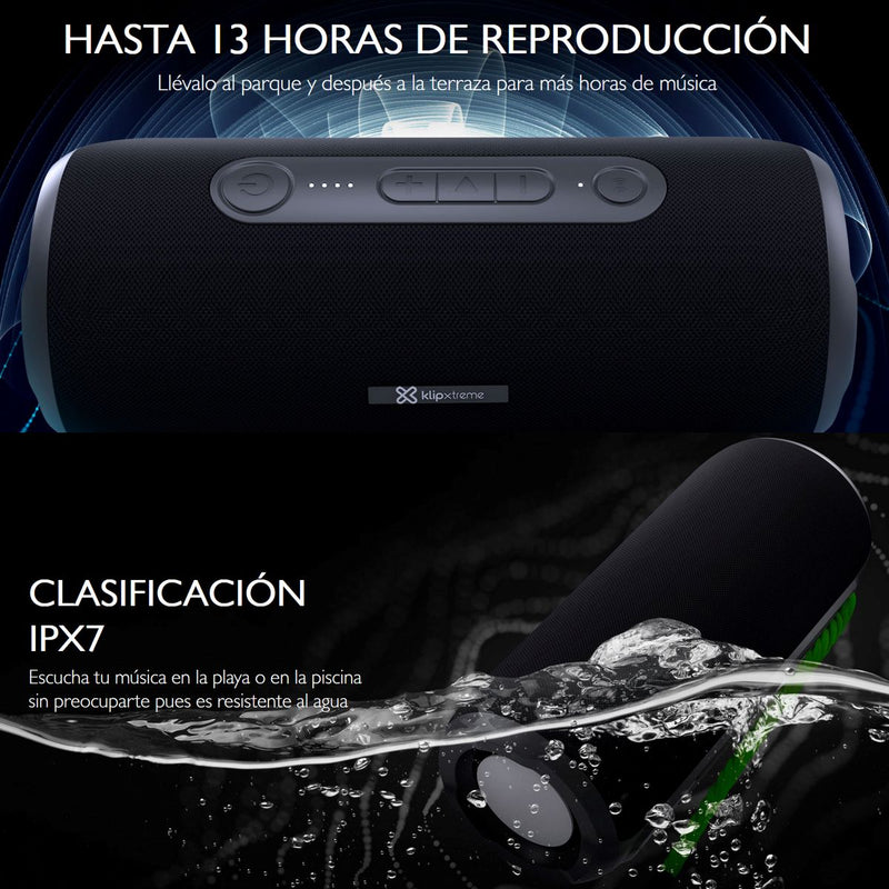 Parlante Bluetooth Impermeable Ipx7 Klip Xtreme Oryx Ksb-600