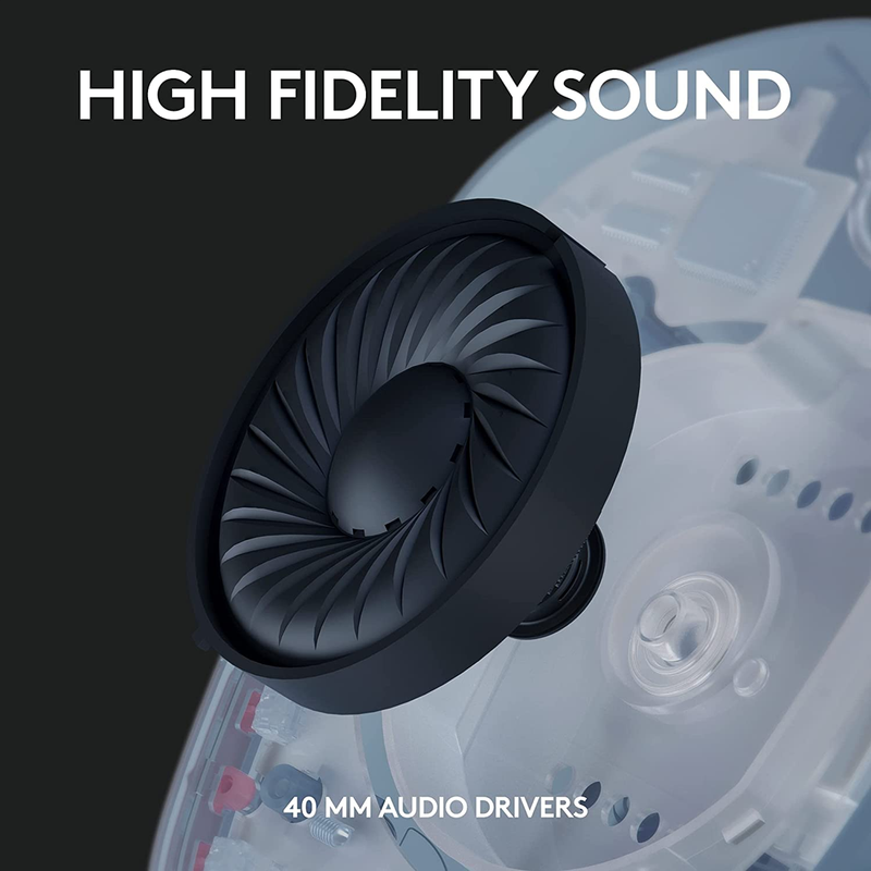 Diadema Gamer Inalámbrica + Bt, Logitech G435, Pc Ps4, Azul