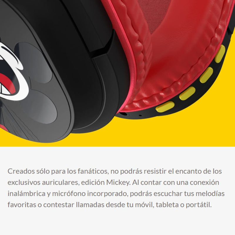 Diadema Inalámbrica Con Micrófono Xtech Edición Mickey Mouse
