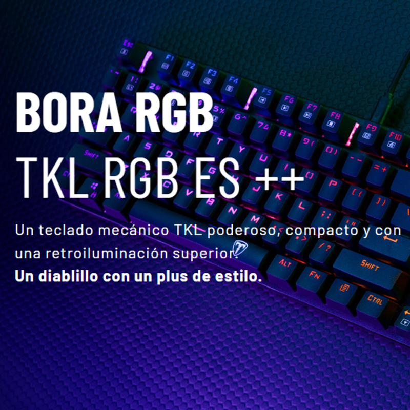 Teclado Gamer Mecánico Tkl T-dagger T-tgk315-rd Bora Rgb