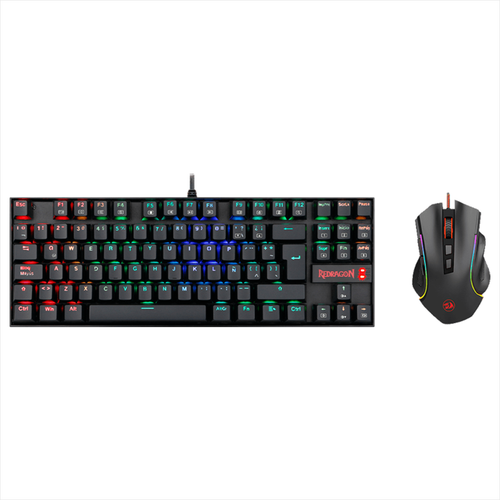 Combo Gamer Redragon: Teclado Mecánico K552rgb + Mouse M607