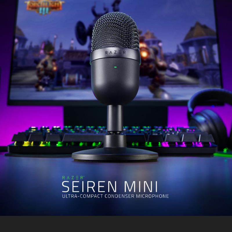 Micrófono Gamer Razer Seiren Mini Condensador Supercardioide